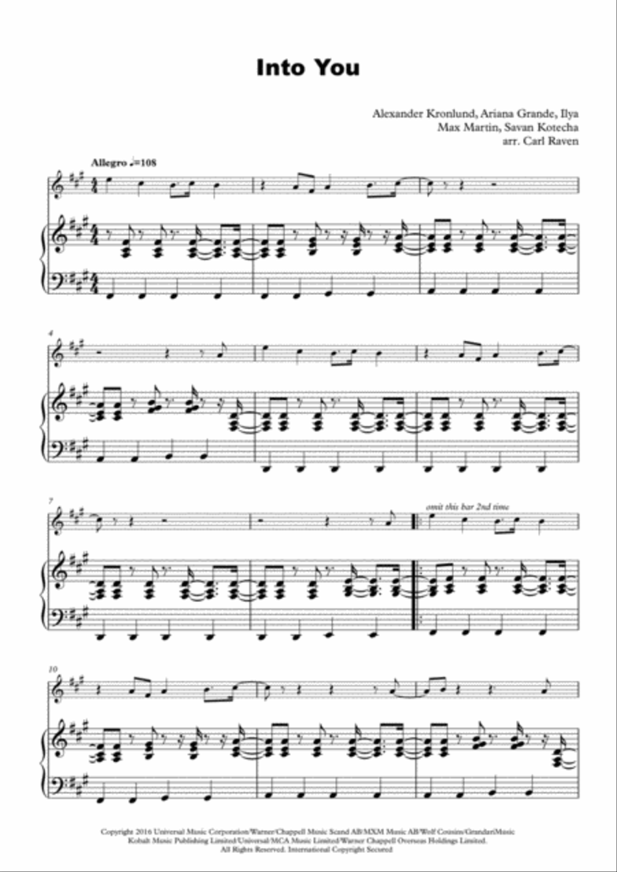 Into You Flute Solo scores gallery preview page 2