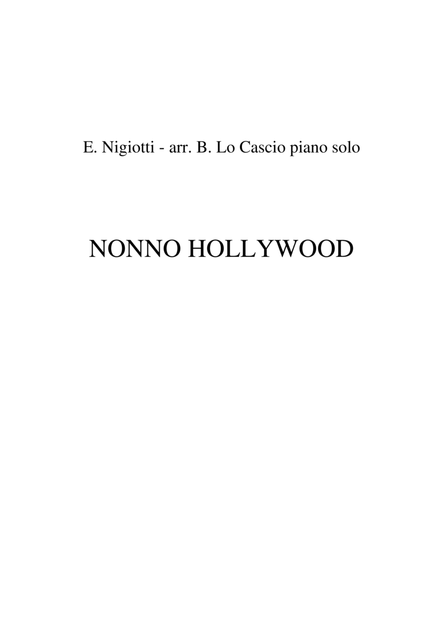 Nonno Hollywood Piano Solo scores gallery preview page 1