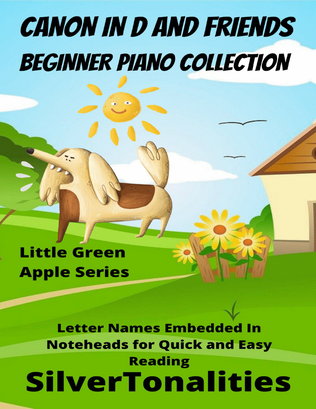 Book cover for Canon In D and Friends Beginner Piano Collection