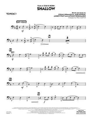 Shallow (from A Star Is Born) (arr. Paul Murtha) - Trombone 3