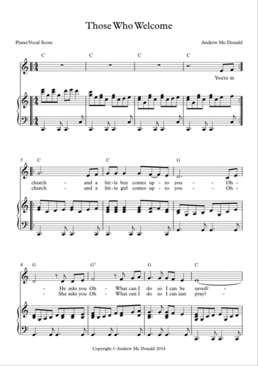 Those Who Welcome Voice scores gallery preview page 2
