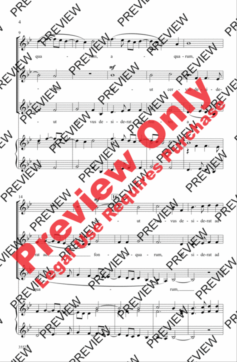 Sicut Cervus Sicut Cervus Women's Choir scores gallery preview page 4