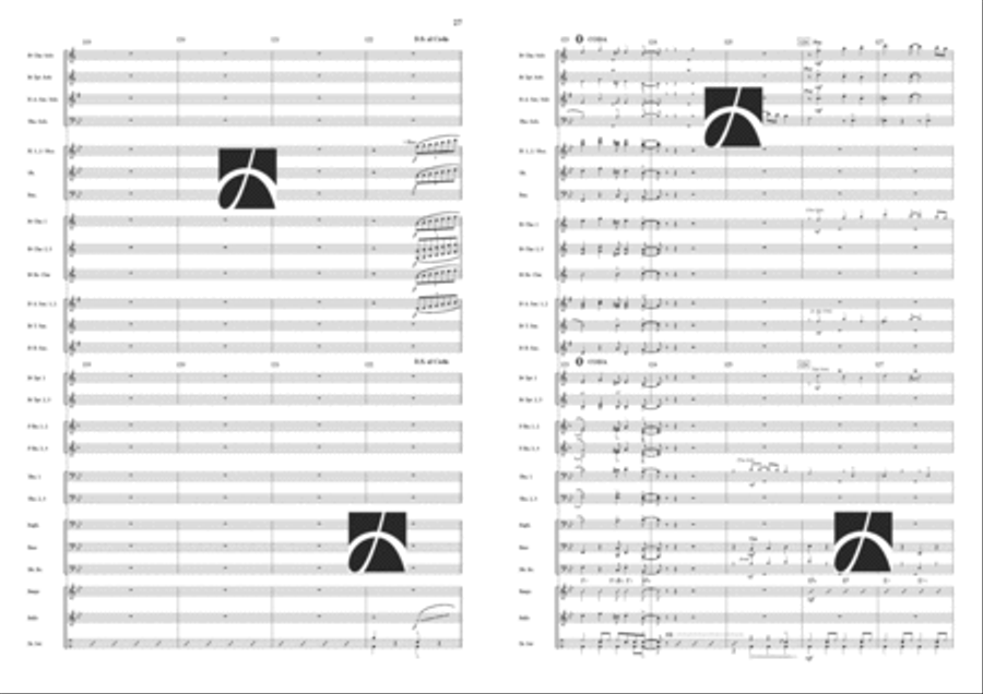 Tribute to Dixie Concert Band scores gallery preview page 14