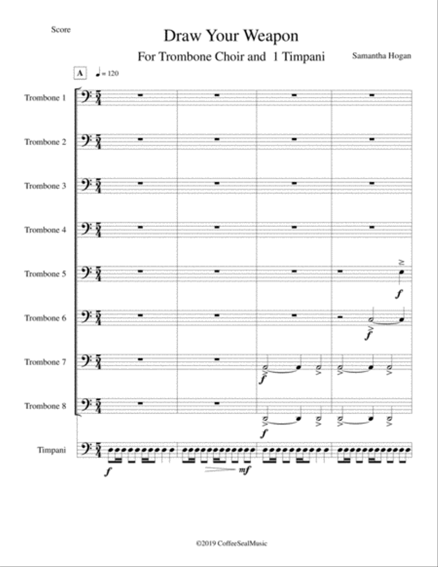 Draw Your Weapon Trombone scores gallery preview page 3