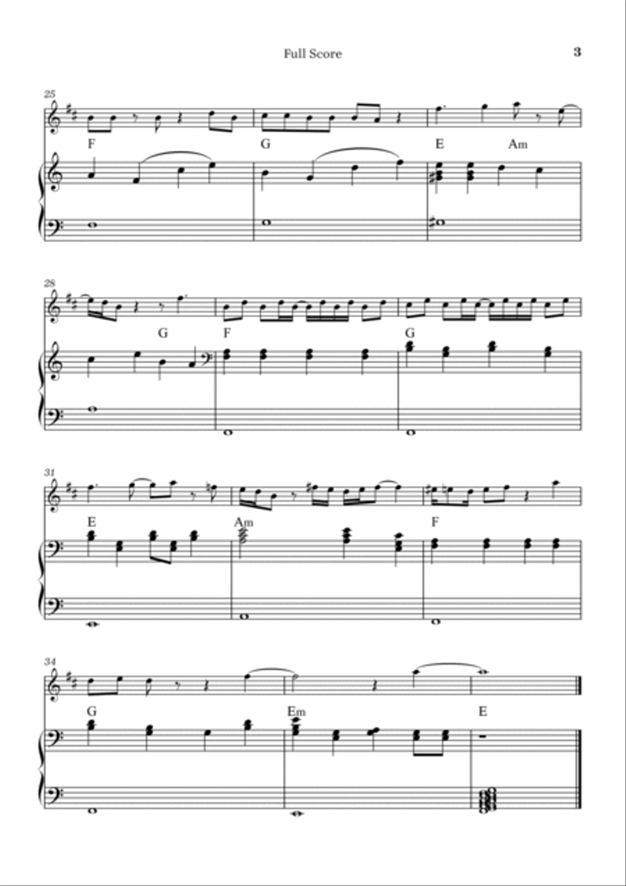Peaches B-Flat Clarinet scores gallery preview page 3