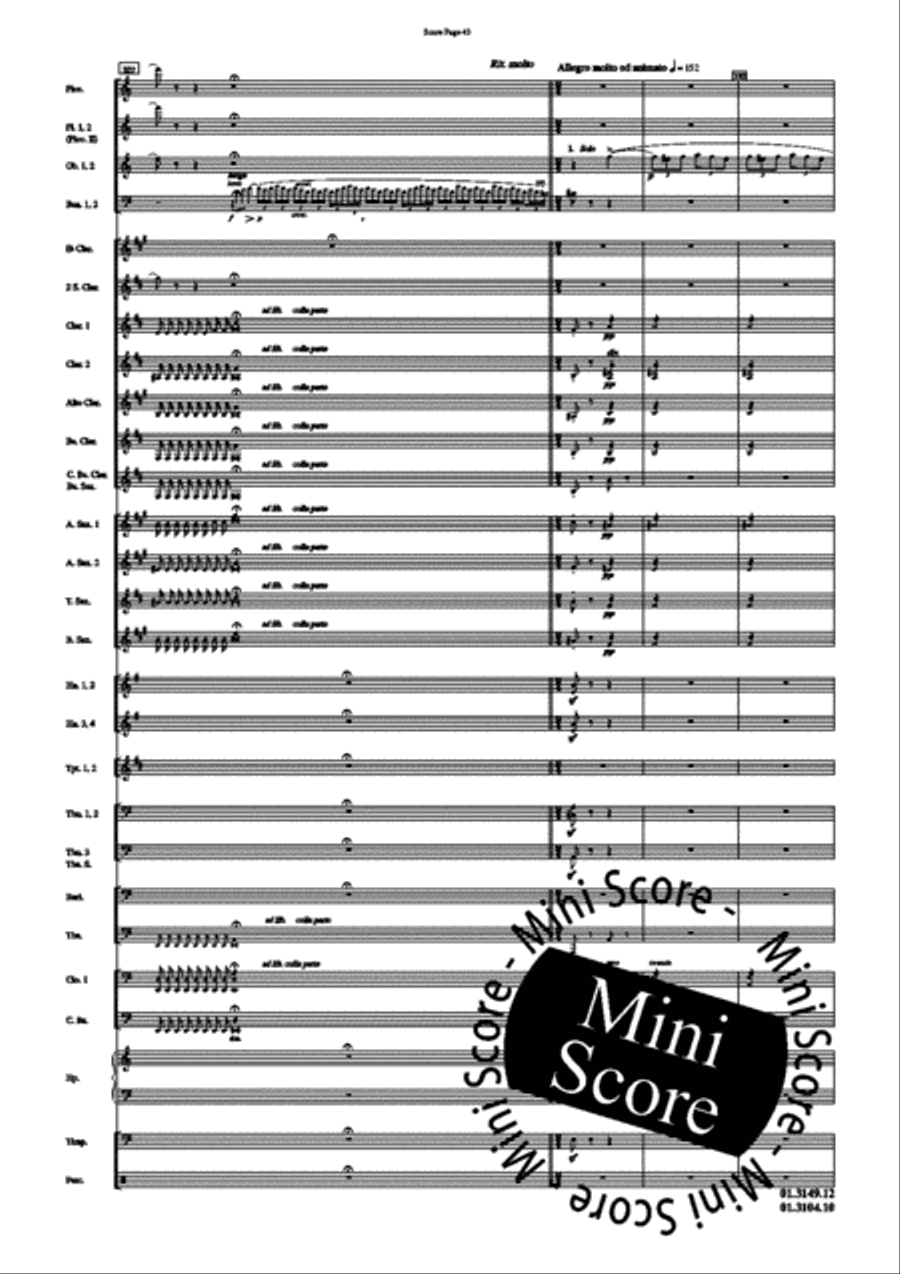 Scheherazade, Part II Concert Band scores gallery preview page 47