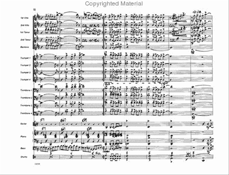 I Love the Nightlife Jazz Ensemble scores gallery preview page 10