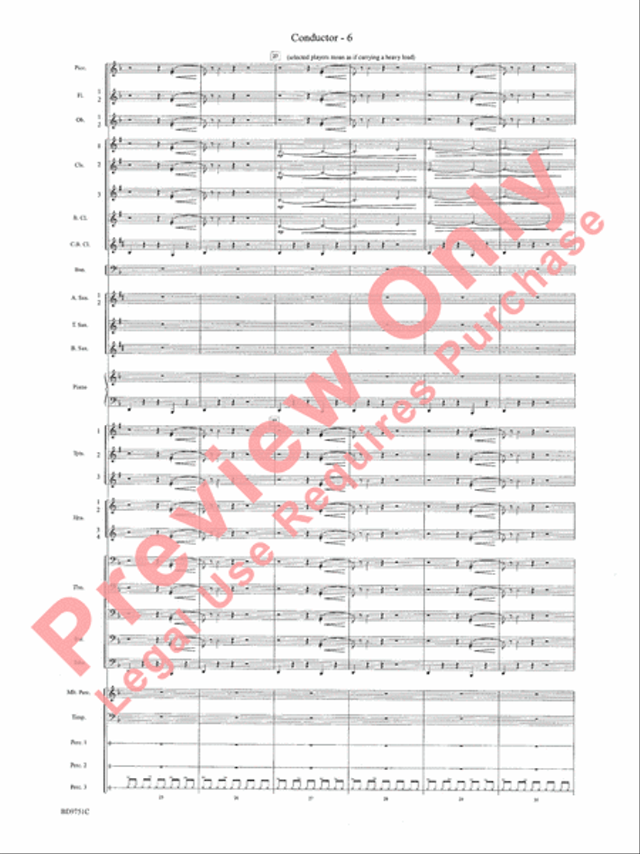 Purgatorio Concert Band scores gallery preview page 9