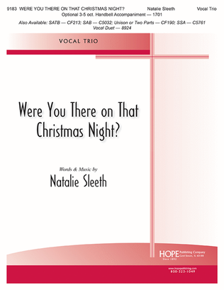 Book cover for Were You There on that Christmas Night?