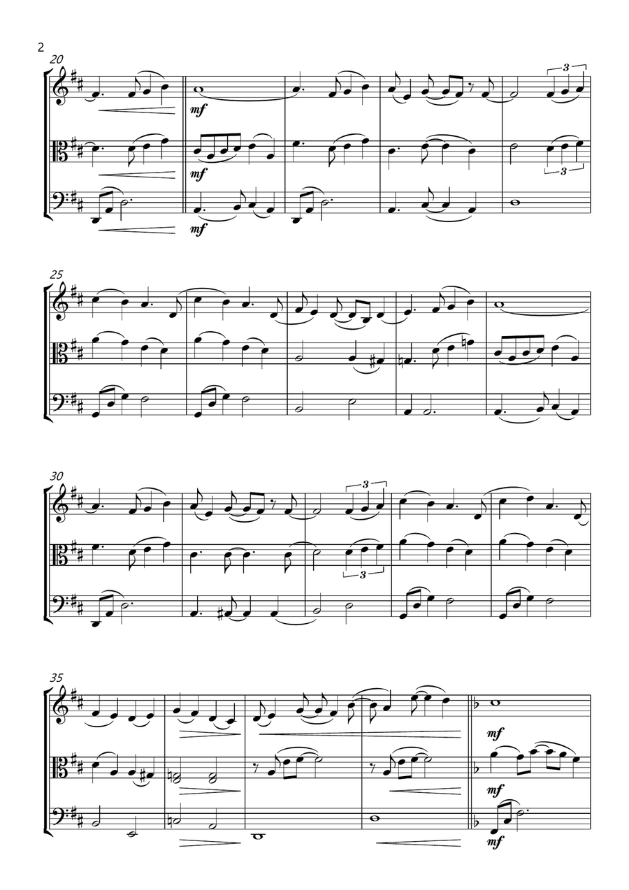 A Whole New World String Trio scores gallery preview page 2