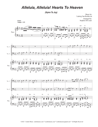 Book cover for Alleluia, Alleluia! Hearts To Heaven (Cello Duet - Alternate Version)