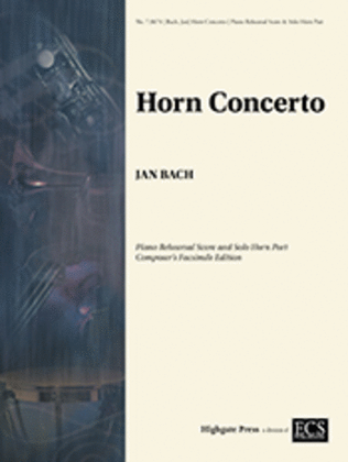 Book cover for Concerto for Horn and Orchestra (Horn Part/Piano Rehearsal Score)