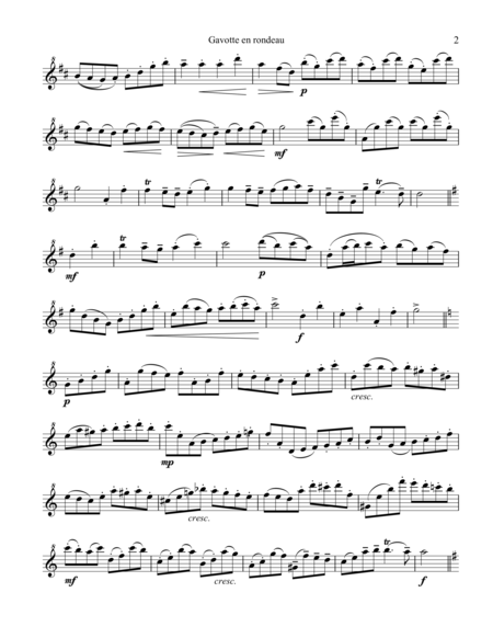 Gavotte en rondeau BWV 1006 for descant recorder solo image number null
