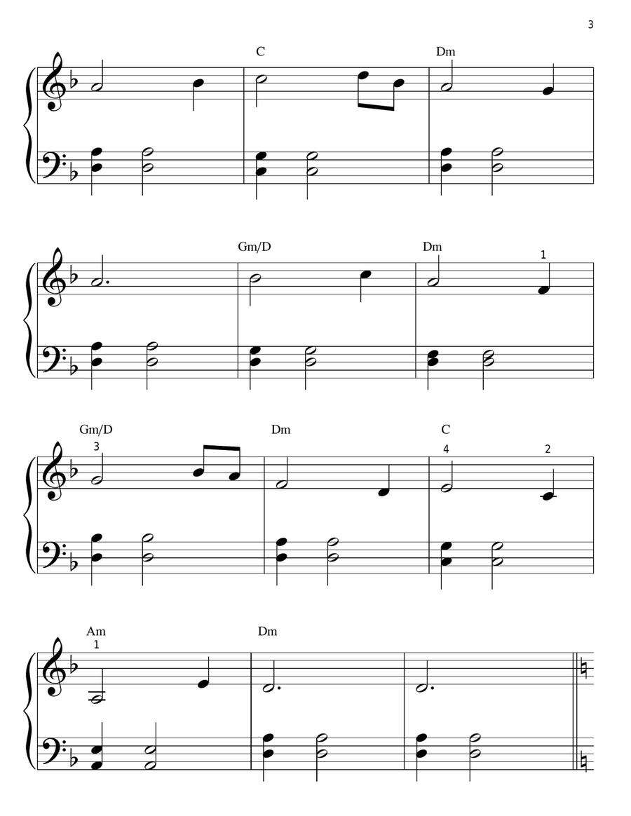 Davy Jones (from Pirates Of The Caribbean: Dead Man's Chest) Easy Piano scores gallery preview page 3