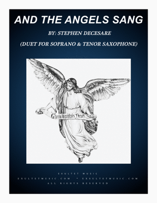 Book cover for And The Angels Sang (Duet for Soprano and Tenor Saxophone)