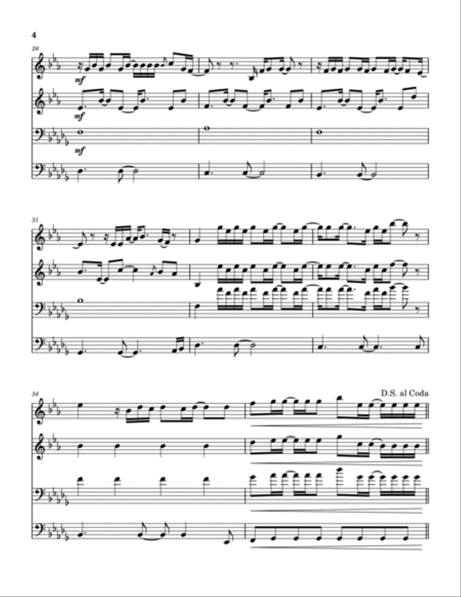 Standing Room Only Standing Room Only Brass Quartet scores gallery preview page 5