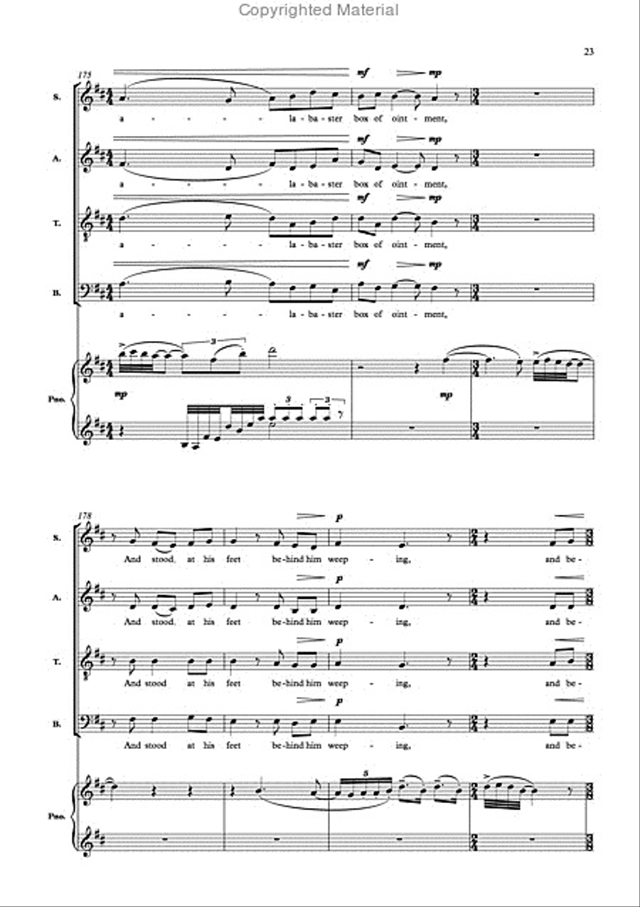 The Passion of our Lord Jesus Christ 4-Part scores gallery preview page 9