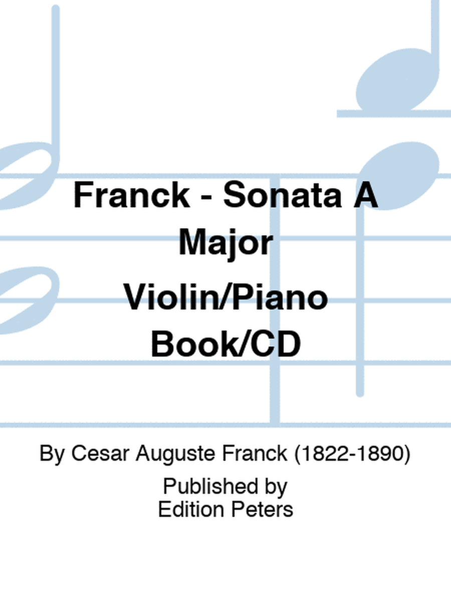 Franck - Sonata A Major Violin/Piano Book/CD