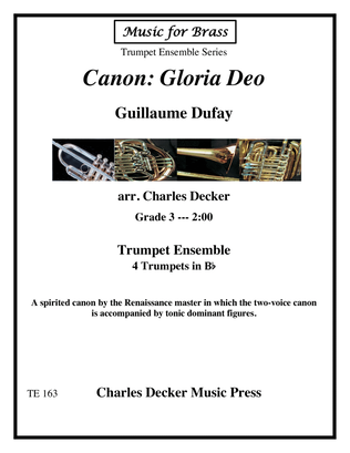 Canon Gloria Deo for Trumpet Ensemble