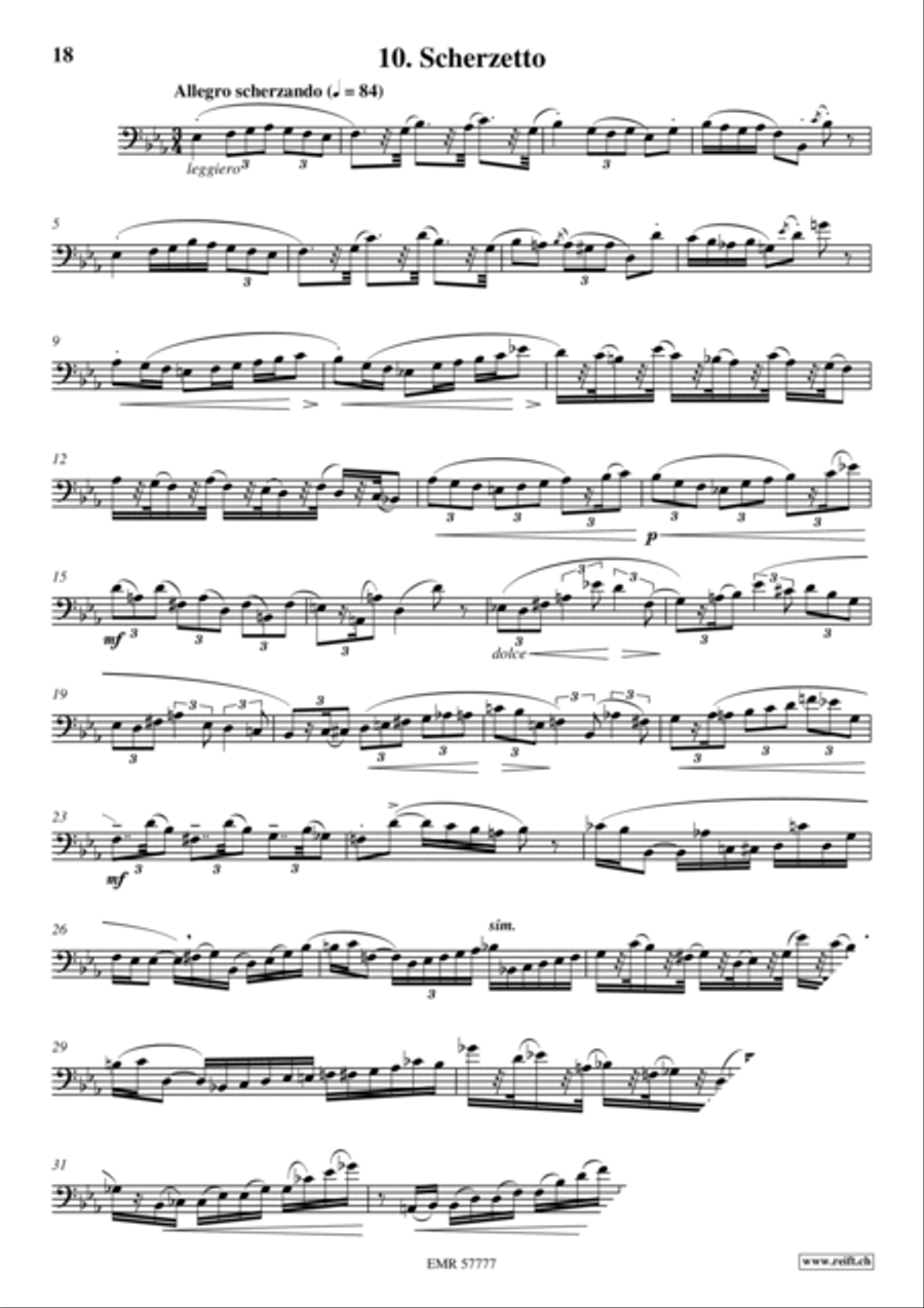36 Etudes Transcendantes Trombone scores gallery preview page 12