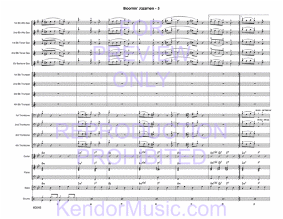 Bloomin' Jazzmen Bloomin' Jazzmen Jazz Ensemble scores gallery preview page 5