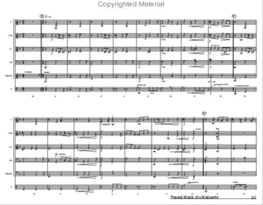 Funeral March of a Marionette Percussion Ensemble scores gallery preview page 4