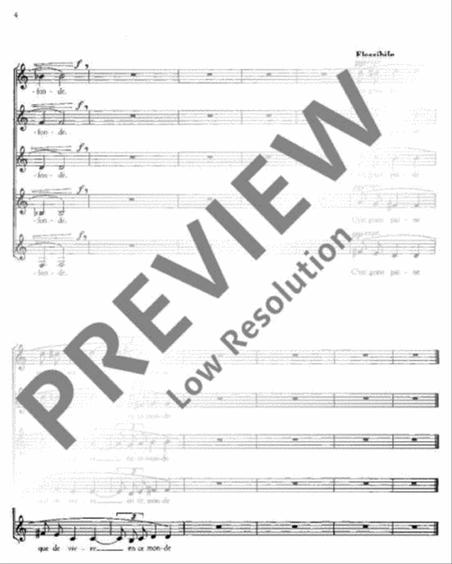 Drei französische Chöre Drei französische Chöre Mixed Choir scores gallery preview page 5