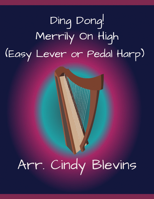 Book cover for Ding Dong! Merrily on High, Easy Harp Solo