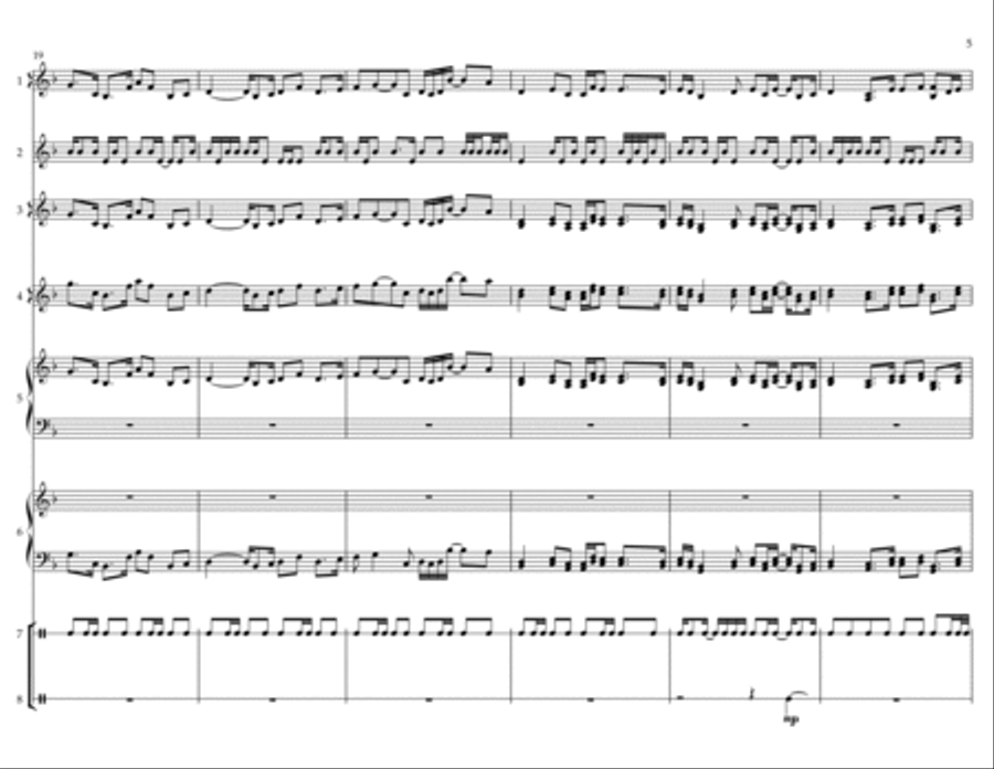 The Emperor and The Nightingale Percussion Octet Percussion Ensemble scores gallery preview page 5