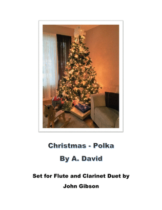 Book cover for Christmas Polka for Flute and Clarinet Duet