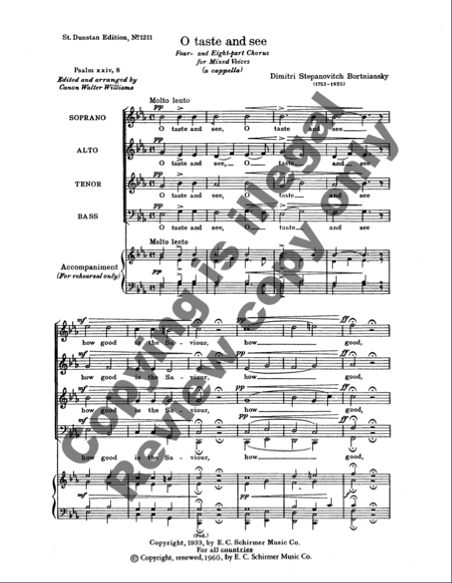 O Taste and See Divisi scores gallery preview page 4