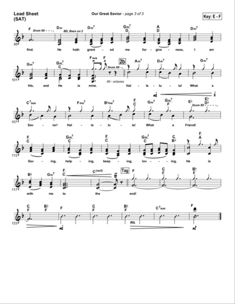 Our Great Savior Piano scores gallery preview page 3