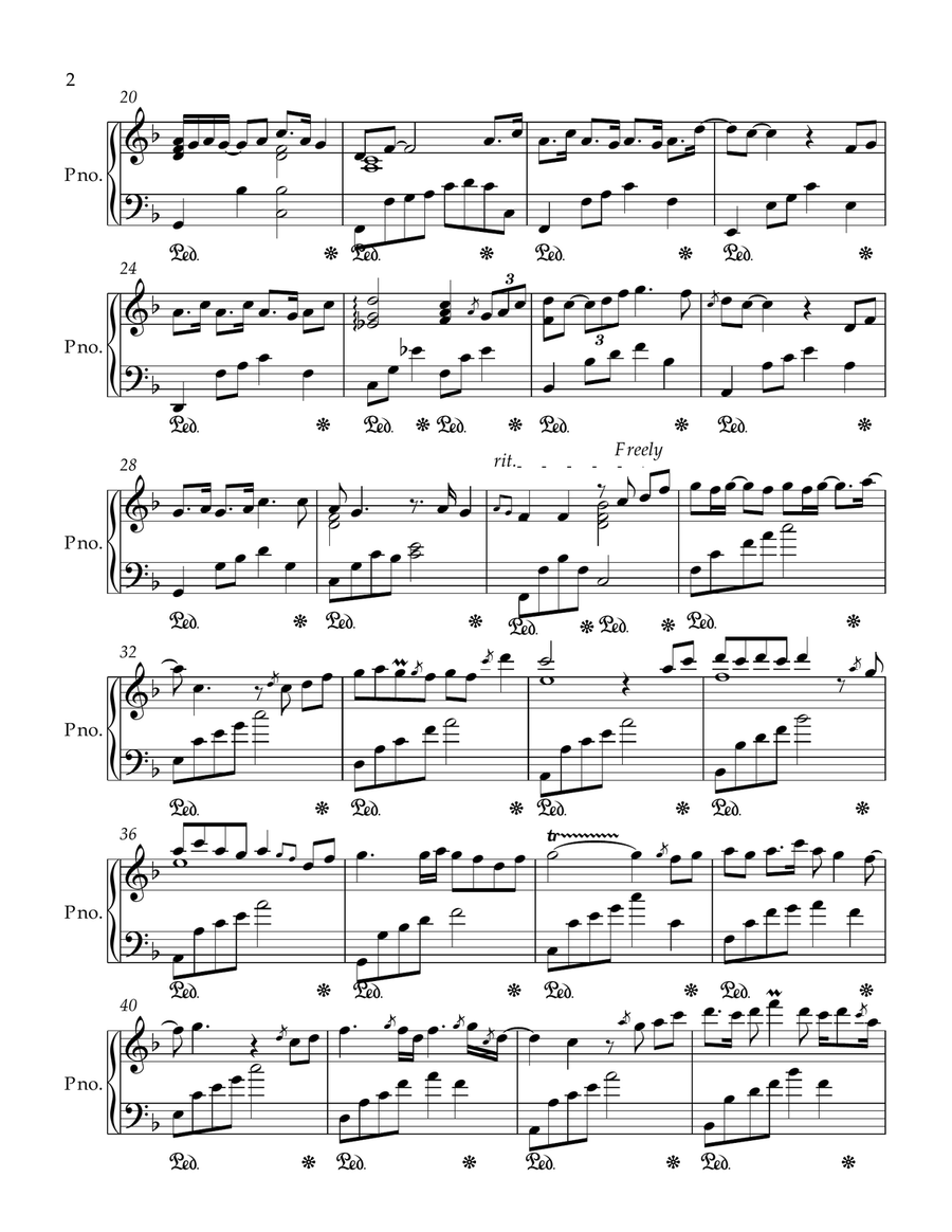 A Tale of Thousand Stars Piano Score from A Tale of 1000 Stars Series Piano Solo scores gallery preview page 2