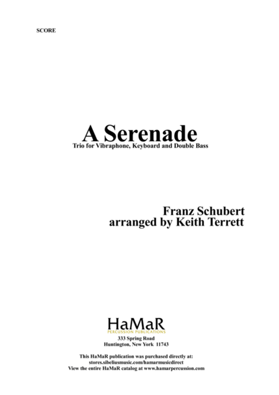 A Serenade A Serenade Double Bass scores gallery preview page 1