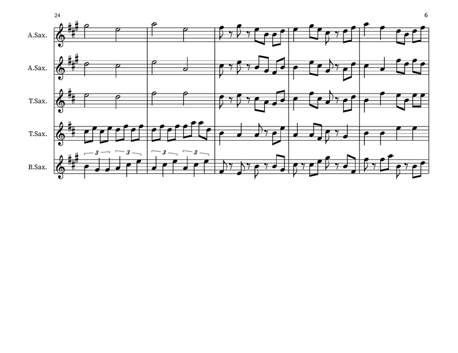 Terry's Madhouse Small Ensemble scores gallery preview page 6