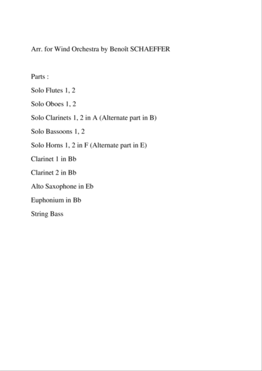 Saint-Saens Allegro Appassionato Op.43 Concert Band scores gallery preview page 3