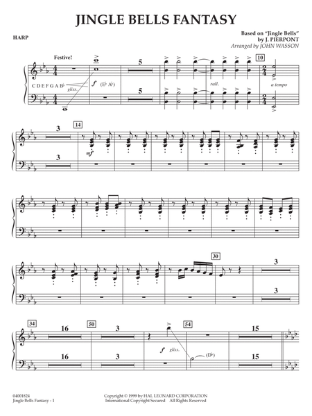 Jingle Bells Fantasy - Harp