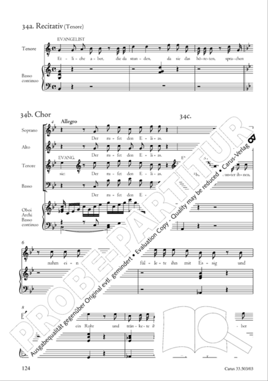 Passion according to St. Matthew (Passions-Musik nach dem Evangelisten Matthaus) SSATB scores gallery preview page 125