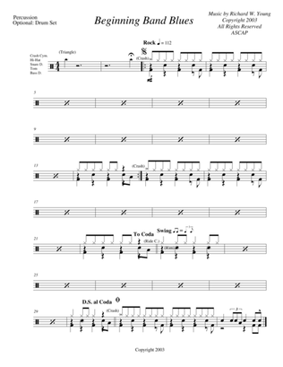 Beginning Band Blues- drums/percussion