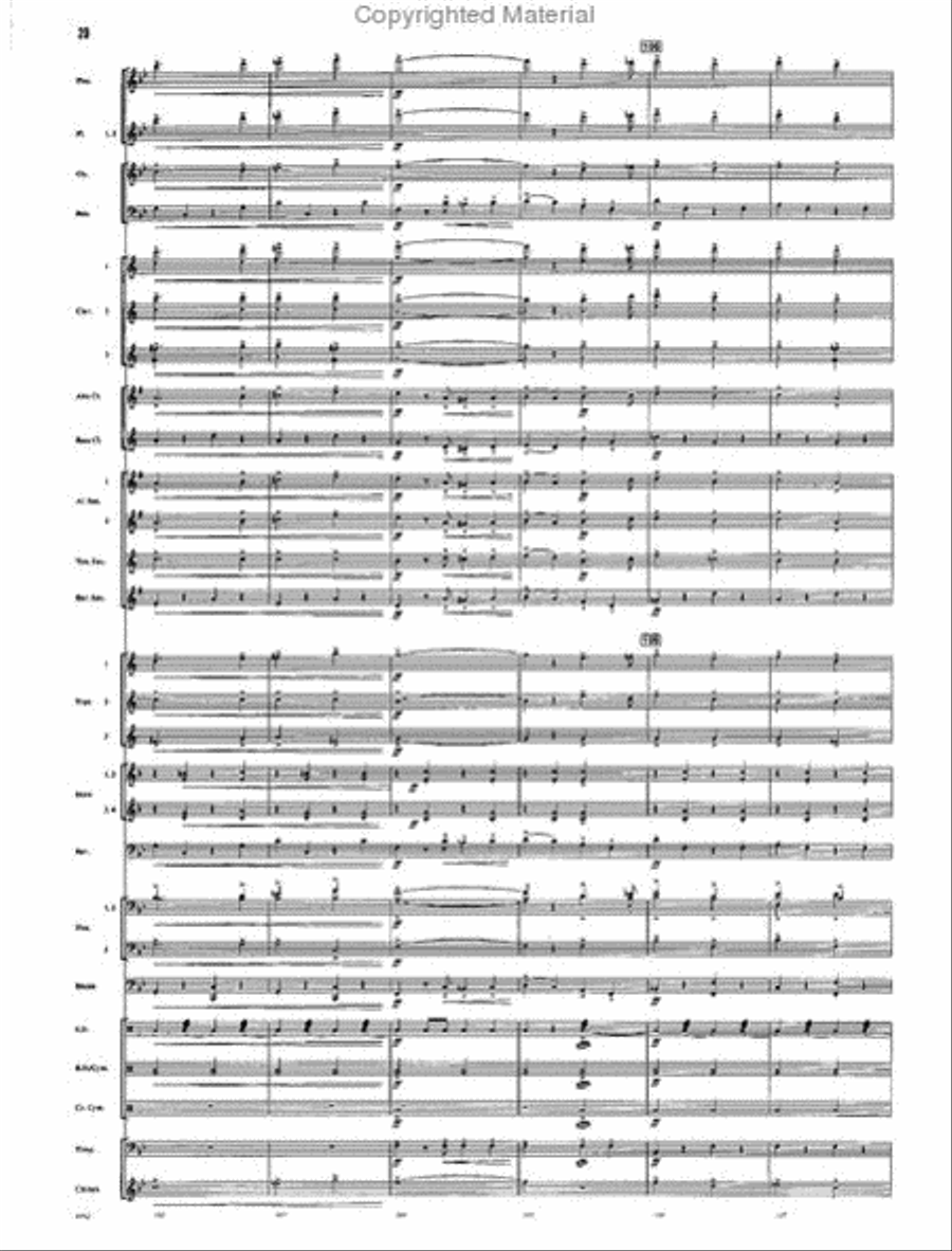 The Chimes of Liberty Concert Band scores gallery preview page 18