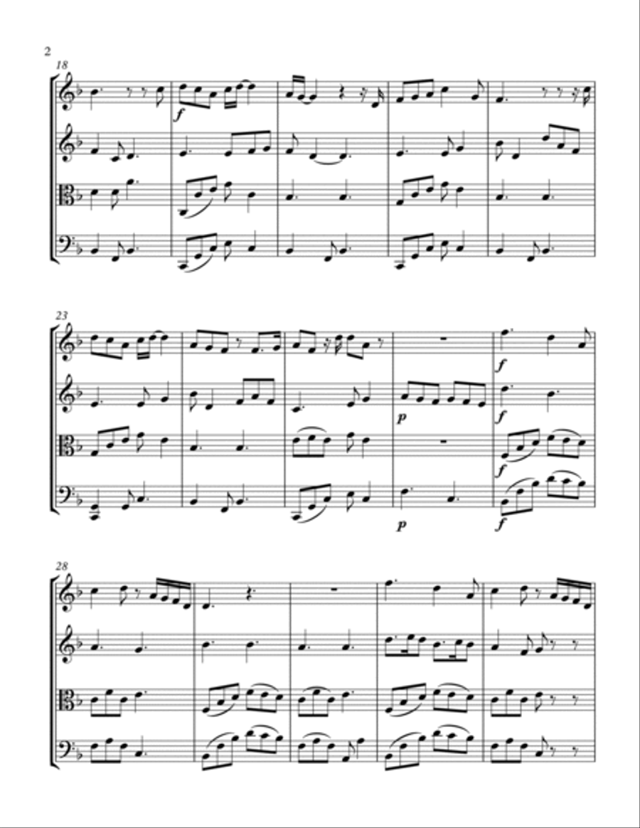 Light My Love Light My Love String Quartet scores gallery preview page 2