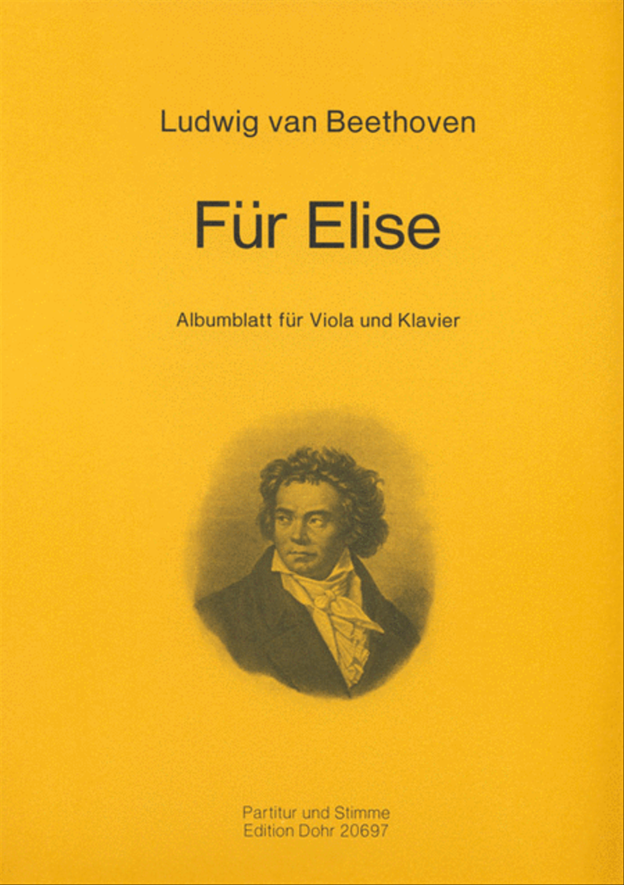 Für Elise -Albumblatt für Viola und Klavier- Piano Accompaniment scores gallery preview page 1