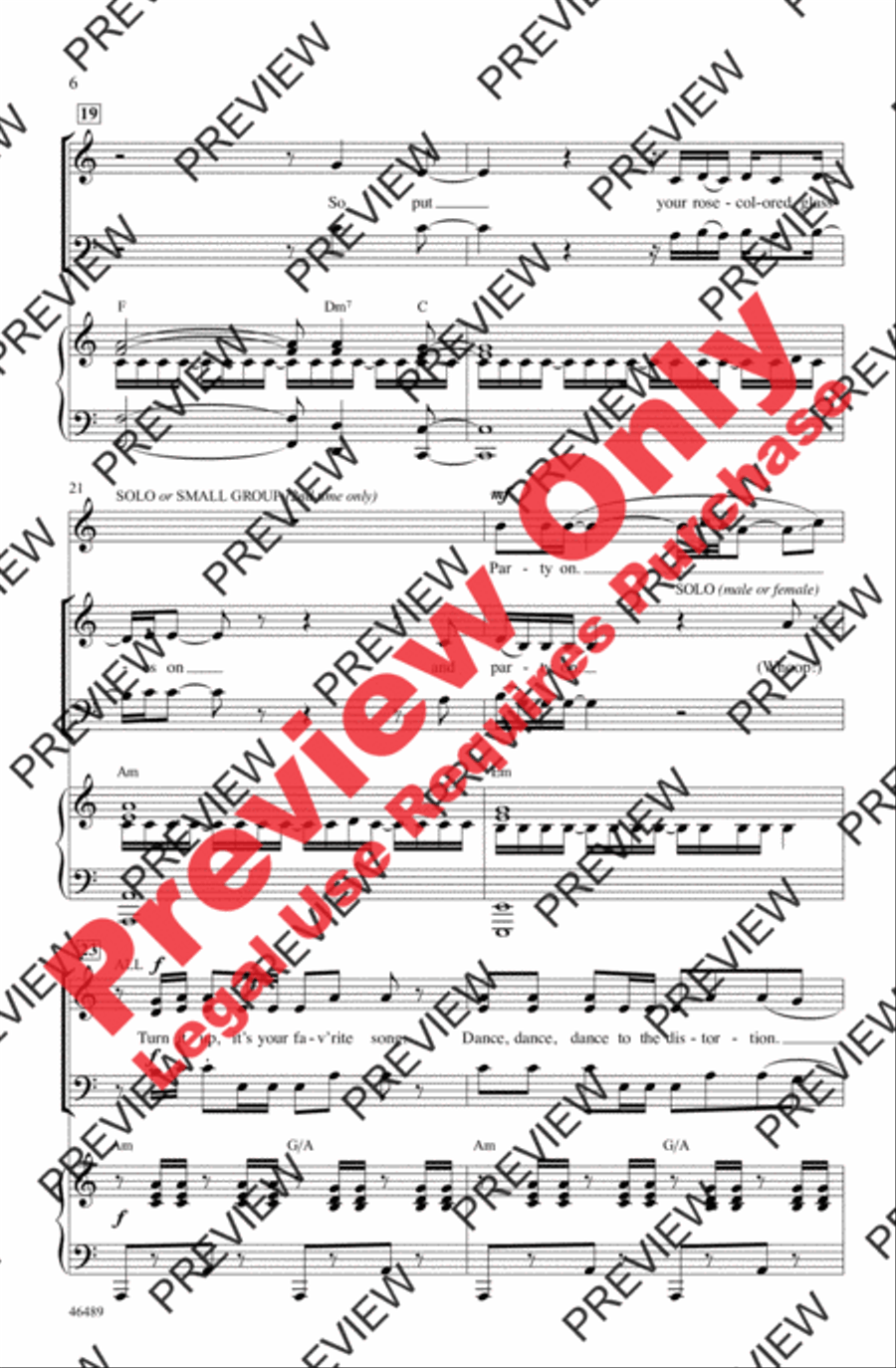 Chained to the Rhythm 3-Part scores gallery preview page 6