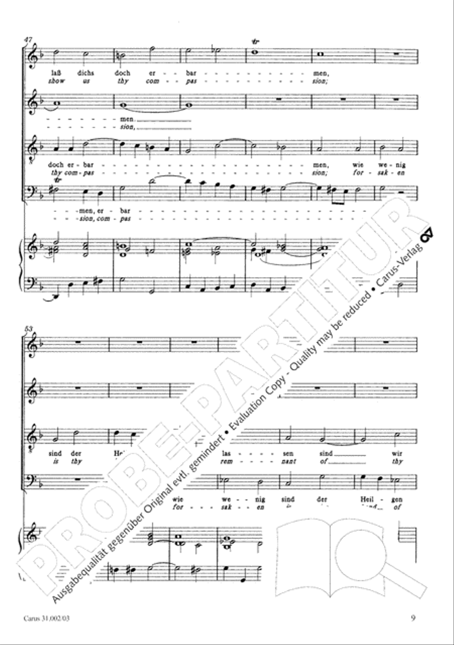 O God, from heaven look on us (Ach Gott, vom Himmel sieh darein) ATB scores gallery preview page 10