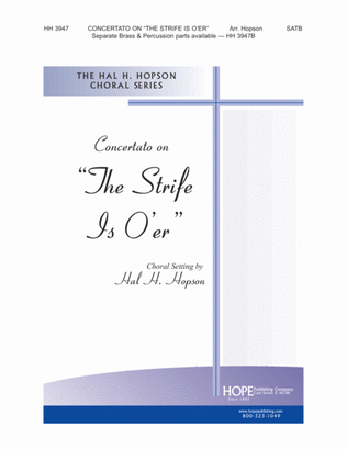 Book cover for Concertato on "The Strife Is O'er"