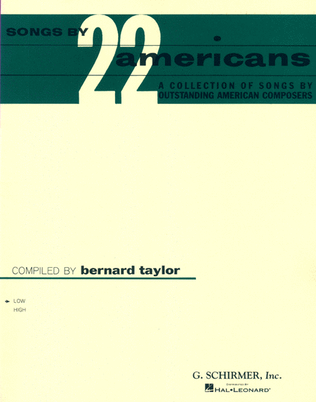 Book cover for Songs by 22 Americans