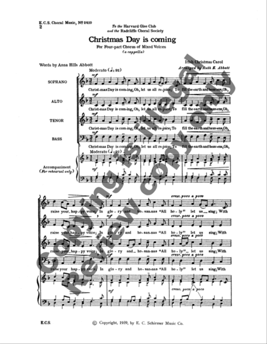Christmas Day 4-Part scores gallery preview page 7
