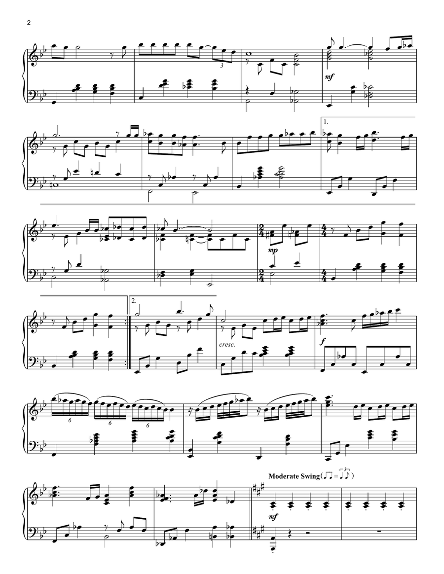 Bohemian Rhapsody Bohemian Rhapsody Piano Solo scores gallery preview page 2