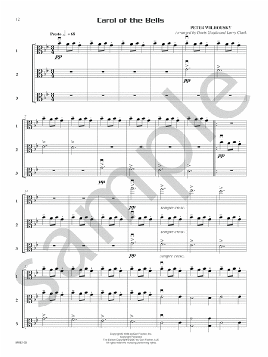 Compatible Trios for Christmas Viola scores gallery preview page 8