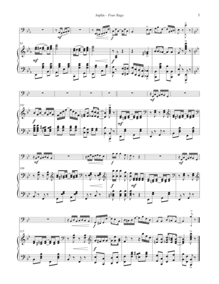 Four Rags for Tuba and Piano